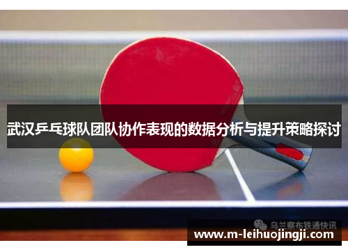 武汉乒乓球队团队协作表现的数据分析与提升策略探讨